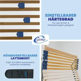 Coemo e-Rost mit Motor Kopf- und Fußteil verstellbar 70 x 200 cm