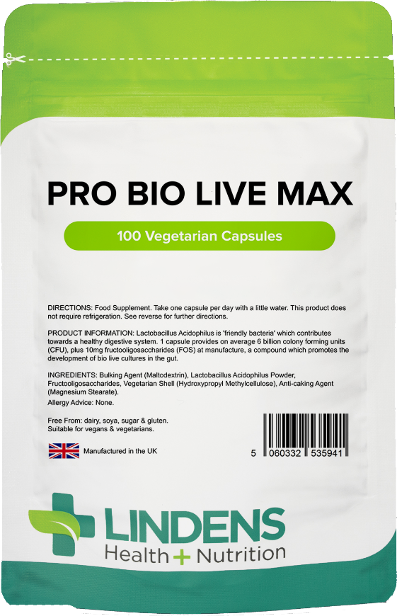 Probiotika Pro Bio Live Max 6 Milliarden KBE (100 Kapseln)