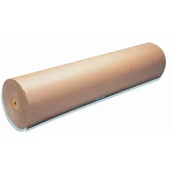 Clairefontaine 15x Braunes Kraftpapier gerippt 60g, Rolle 10x1m - Kraft braun 395771C