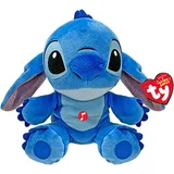 Ty Disney Beanies Stitch Plüschtier - Weicher Teddy für Kinder und Babys - Kuscheliges Sammler-Stofftier, Blue