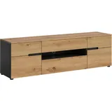 Möbel Boss Canu TV-Lowboard 55 x 184 x 44 cm Basalt grau Spanplatte