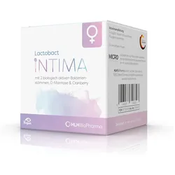 Lactobact Intima - Bei Blasenentzündungen und Harnwegsinfekten sowie zur Stärkung der Intimflora. 3-fach stark für die Frau mit Cranberry, D-Mannose und Milchsäurebakterien