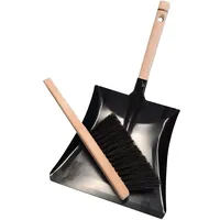 Varivendo Besen Set Kehrschaufel und Besen Schwarz 1 St.