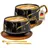 Intirilife Kaffeetasse 0,2 l Schwarz 2 St.