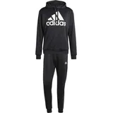 Adidas Herren Sportswear French Terry Hooded Track Suit Trainingsanzug, Black, XXL