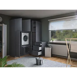laundreezy Mehrzweckschrank-Set 186 x 238 x 68 cm Grau