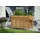Dobar Doppelhochbeet 100 x 50 x 71 cm braun inkl. Pflanzfolie