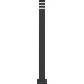 vidaXL Außenleuchte Aluminium 110 cm 3er Set schwarz