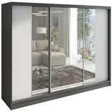 A&J MöbelLand Schiebetürenschrank VIDA 200 x 215 x 59,5 cm Grau