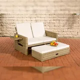 CLP Ancona 5mm Loungesofa natura/cremeweiß