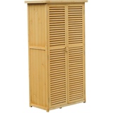 Outsunny Geräteschrank 0,87 x 0,47 x 1,60 m natur