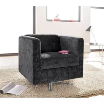Home Affaire Sessel Bob Polyester 72 x 71 x 75 cm Grau drehbar mit Sternfuß