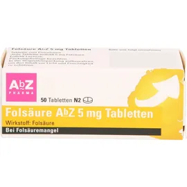 AbZ-Pharma Folsäure AbZ 5 mg Tabletten