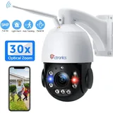 Ctronics - 30X Optischer Zoom 5MP ptz Überwachungskamera Aussen wlan, Dome ip Kamera Outdoor, 150 m Nachtsicht, Personenerkennung, Automatische