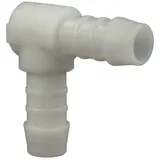 tecuro Schlauchverbinder 90° Winkel ø 12 mm - Nylon weiß