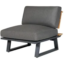 Diamond Garden Nora Loungesessel Aluminium/Teak anthrazit