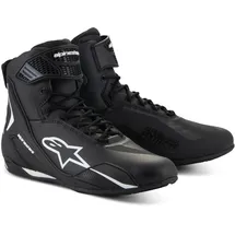 Alpinestars Faster-4 Motorrad Schuhe schwarz/weiß, 10 43