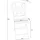 Hti-Living Marocco Gartenstuhl 35 x 37 x 89 cm braun 2 St.