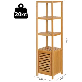 Homcom Badschrank Bambus