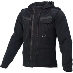 Macna Combat Motorrad Textiljacke, schwarz, Größe M für Männer
