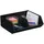 Relaxdays Schreibtischorganizer Holz 35 cm x 12,5 cm x 31 cm Anthrazit 2 St.