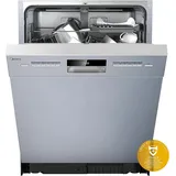 Midea SU 5.35X14CS Einbau-Geschirrspüler (unterbaufähig, 598 mm breit, Edelstahl)