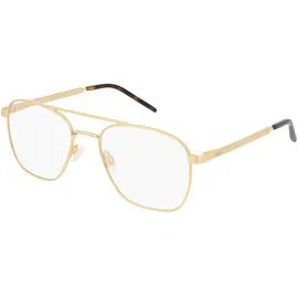 Hugo Quadratisch Metall Brillen in Gold für Herren, Brille mit Sehstärke, optional mit Sonnenbrillen tönung oder Blaulichtfilter (Modell Hg 1034)