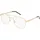 Hugo Quadratisch Metall Brillen in Gold für Herren, Brille mit Sehstärke, optional mit Sonnenbrillen tönung oder Blaulichtfilter (Modell Hg 1034)