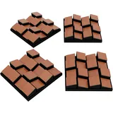 Schalldiffusor Akustikpaneele, nahtloses Aussehen, 3D-Mosaik-Wand-Pazzle, DIY-Wanddekoration, Holz (HDF), dekorativer Diffusor, Farbe: [ZARINITY | Kirsche]