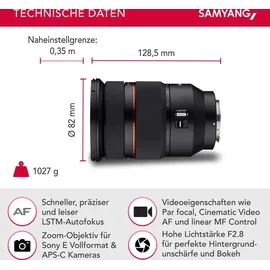 Samyang AF 24-70 mm F2,8 Sony E