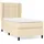 vidaXL Boxspringbett 90 x 200 cm Creme