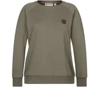 Naketano Damen Sweatshirt Krokettenhorst, Farbe:Olive Melange, Größe:L - L