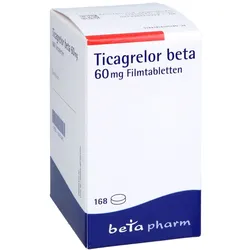 Ticagrelor Beta 60mg Filmtabletten 168 St
