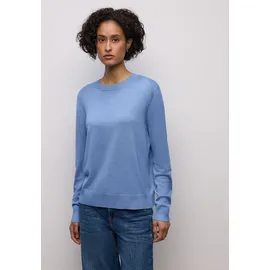 STREET ONE Rundhalspullover Blau 46