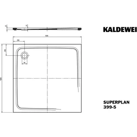 Kaldewei SUPERPLAN CLASSIC Rechteck-Duschwanne, 447147940001,