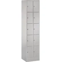 C+P CP Schließfachschrank S 2000 Classic lichtgrau 80700-20 S10000, 10 Schließfächer 46,0 x 48,0 x 195,0 cm