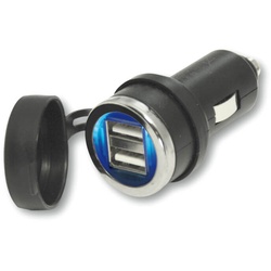 Doppel USB Stecker, blau