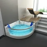 Home Deluxe Atlantic L Whirlpoolbadewanne  141 x 141 cm