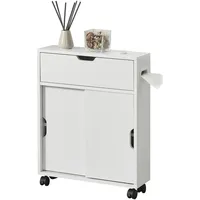 [en.casa] Kempele Badkommode 52 x 67 x 17 cm Weiß