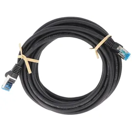 goobay CAT 6A Patchkabel, S/FTP (PiMF), Schwarz
