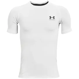 Under Armour HeatGear Short Sleeve Shirt White/Black S