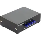 DeLock 87637 4 Port Composite-Switch bidirektional verwendbar, Metallgehäuse