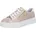 Plateau-Sneaker rosa/weiß 42