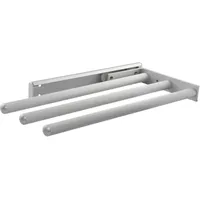 Vasalat Geschirrtuch-Auszug Pluto 3-armig 444 mm Alu silber matt
