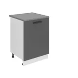 Belini Unterschrank Küche 60 x 51,6 x 85 cm Silber