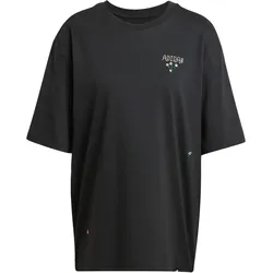 adidas Lounge Mini Graphic Oversized T-Shirt Damen JM0449 - black S