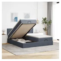 vidaXL Ottoman-Bett 200 x 200 cm Dunkelgrau