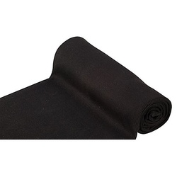 Rippen-Bündchenstoff "Comfort", schwarz