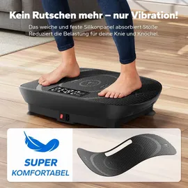 Merach Vibrationsplatte Schwarz