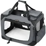 Songmics Transportbox für Haustiere Grau